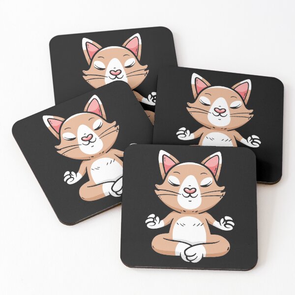 Item preview, Cute Cat Doing Yoga designed and sold by OnepixArt.