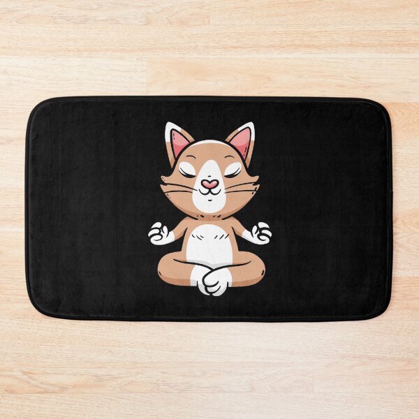 Item preview, Cute Cat Doing Yoga designed and sold by OnepixArt.