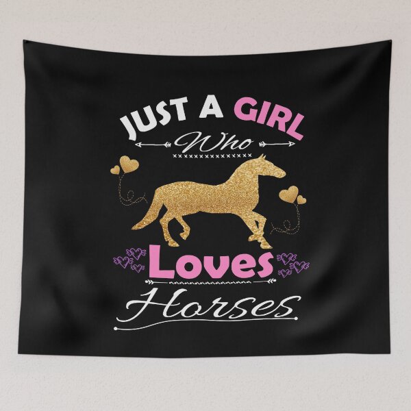 Item preview, Just A Girl Who Loves Horses designed and sold by PRINTED ..