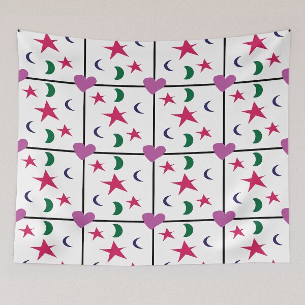 Item preview, Stars And Moons Pattern designed and sold by MclaughlinGifts.