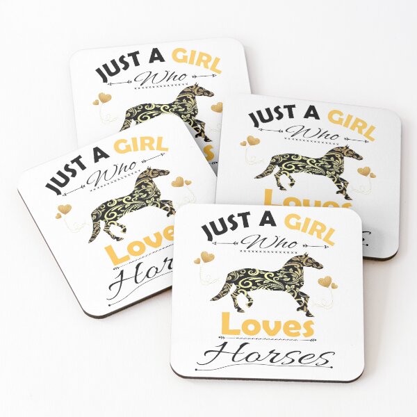 Item preview, Just A Girl Who Loves Horses designed and sold by PRINTED ..