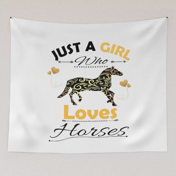 Item preview, Just A Girl Who Loves Horses designed and sold by PRINTED ..