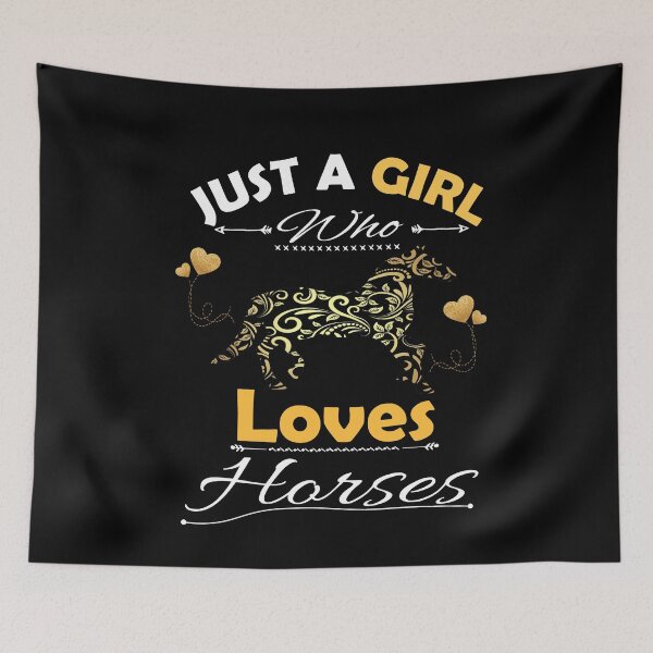 Item preview, Just A Girl Who Loves Horses designed and sold by PRINTED ..