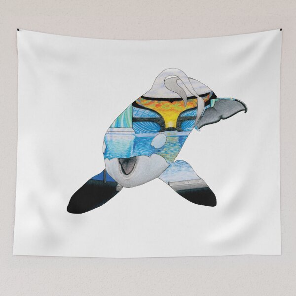 Item preview, Tilikum the Killer Whale Silhouette designed and sold by ArtyOrca.