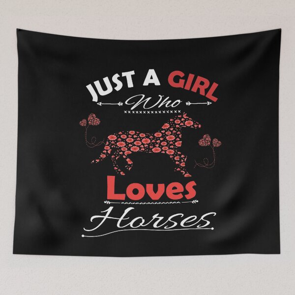 Item preview, Just A Girl Who Loves Horses designed and sold by PRINTED ..