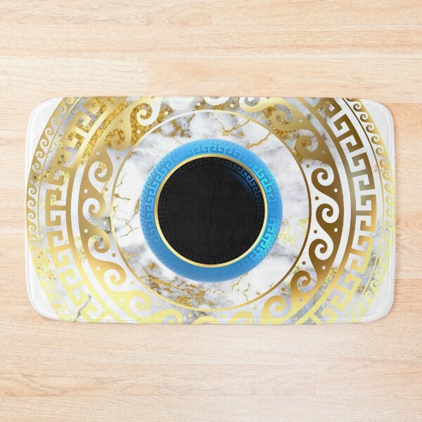 Item preview, Mati Evil Eye White Gold Marble  designed and sold by Yiorgos Designs.