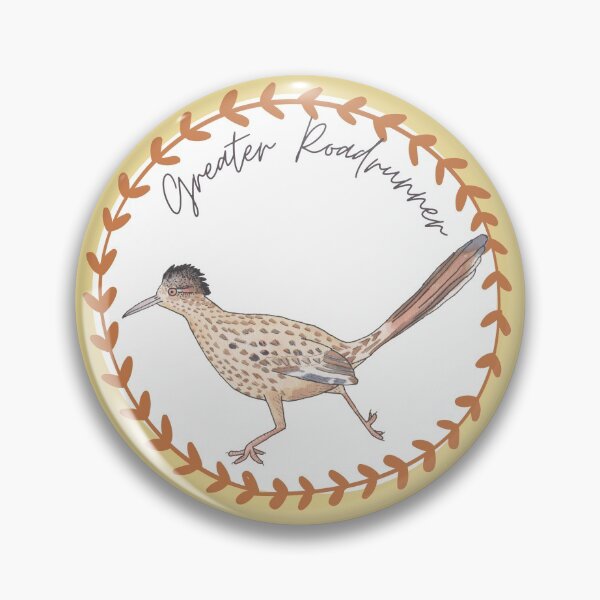 Item preview, Greater Roadrunner bird species logo designed and sold by TheWaterBirds.