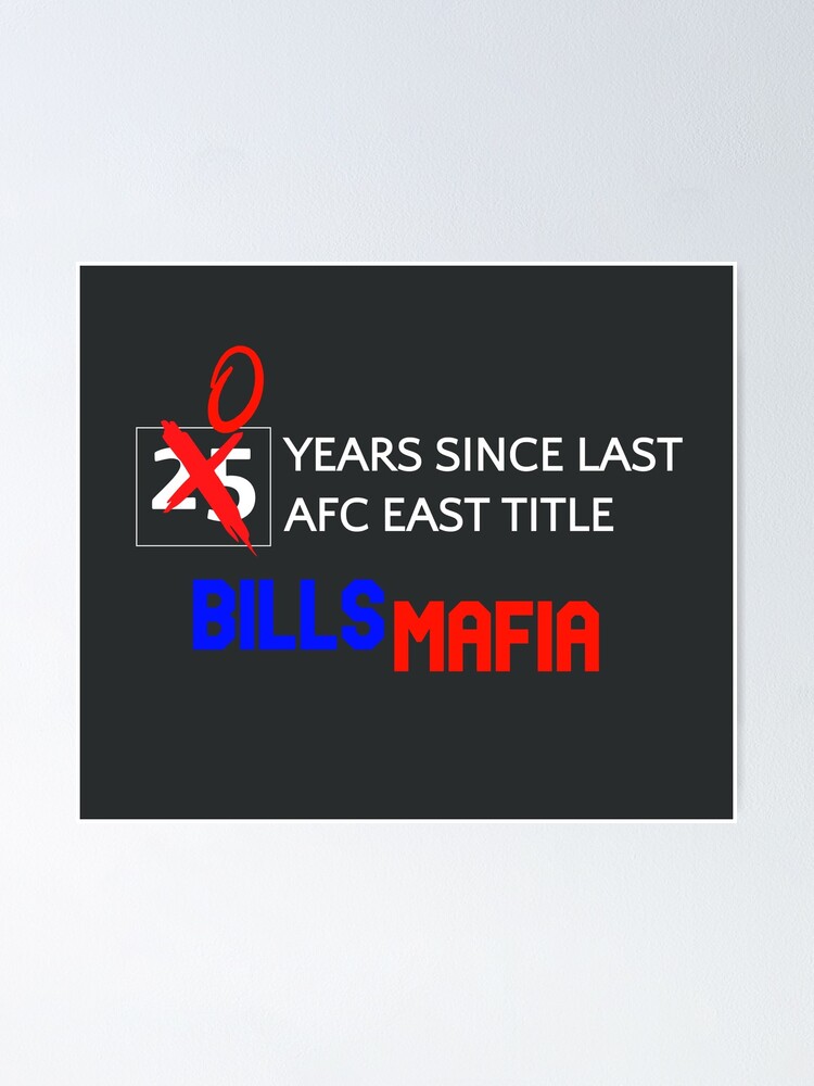 Buffalo Bills AFC East Division Champions 2020 - 4 Poster for Sale by  bhaver