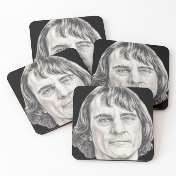 Item preview, Beautiful Actor Man Joaquin Phoenix Portrait Quote T-Shirt Sticker designed and sold by Golden Bazaar.