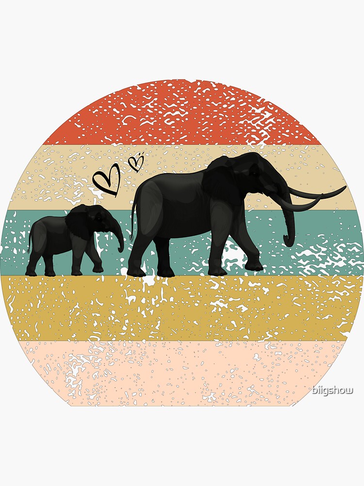 "Day Of Dead Elephant Baby elephant Memory retro, funny gift ideas