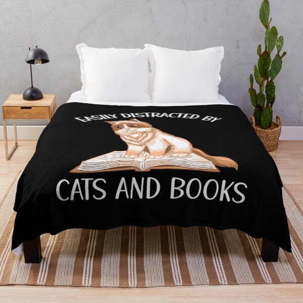 Item preview, Easily Distracted By Cats And Books designed and sold by OnepixArt.