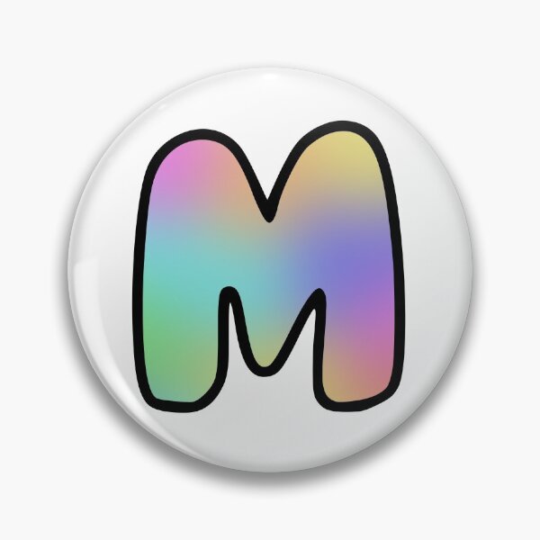 Artikelvorschau, Pastellblasen-Buchstabenmonogramm - M. entworfen und verkauft von GhostLonging.