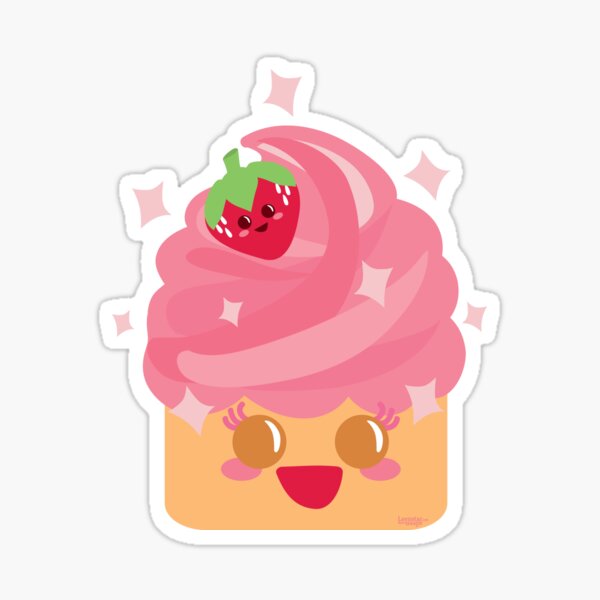 Yummy Cupcake Kawaiiness Sticker