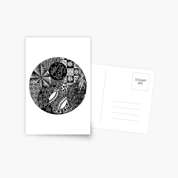 Order/Chaos - Yin/Yang Postcard