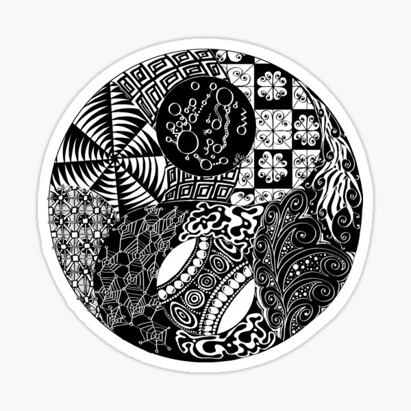Order/Chaos - Yin/Yang Sticker