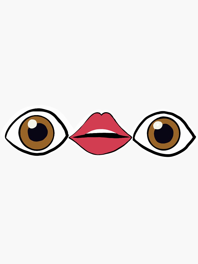 "Eye emoji sticker" Sticker by mikaylamc Redbubble