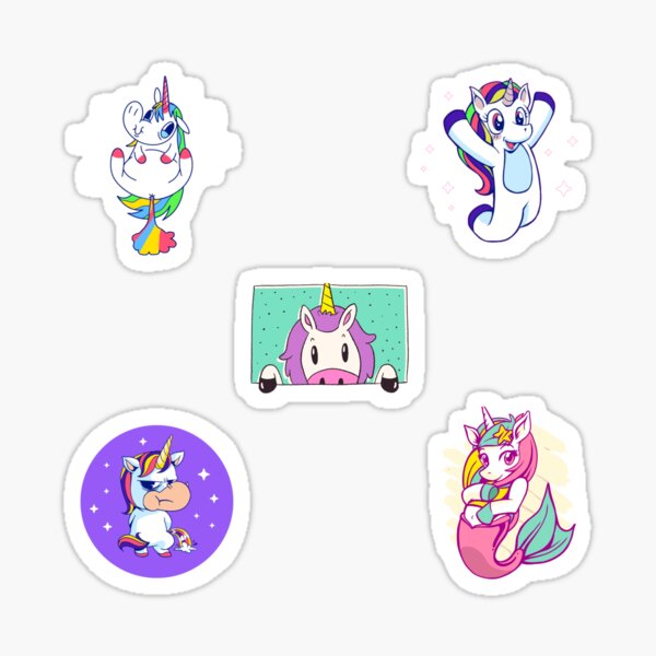 Unicorn club member with rainbow hair, Unicorn stuff for girls and boys  Sticker for Sale by BabyClothesKing