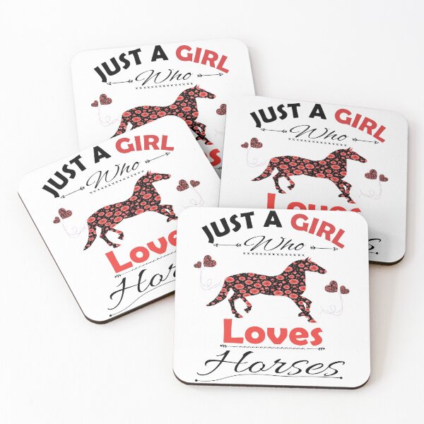 Item preview, Just A Girl Who Loves Horses designed and sold by PRINTED ..