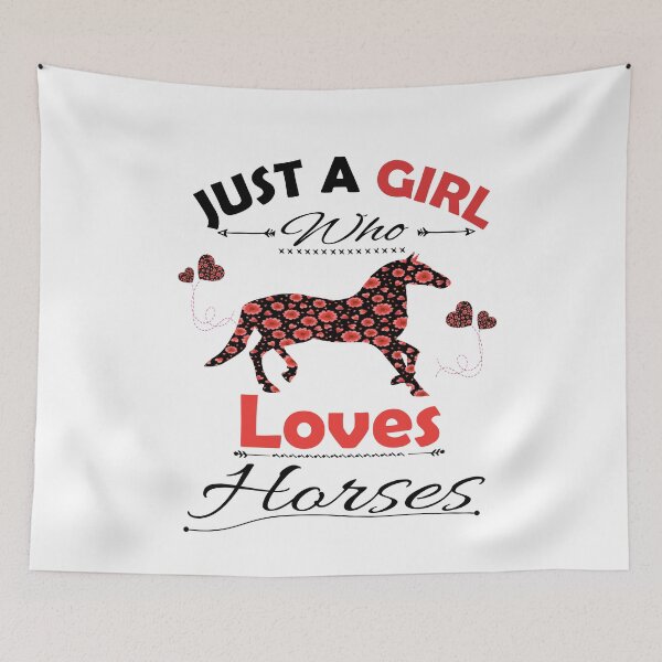 Item preview, Just A Girl Who Loves Horses designed and sold by PRINTED ..