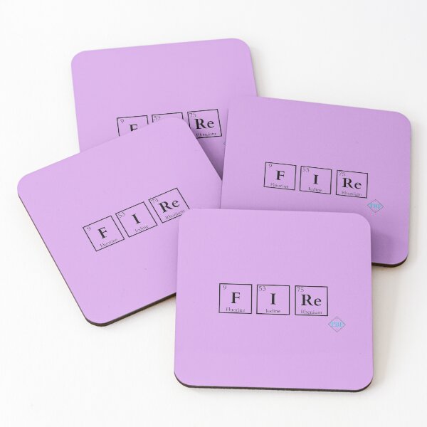 Item preview, Fire Chemistry Periodic Table Symbols Elements designed and sold by Rebecca Blossom.