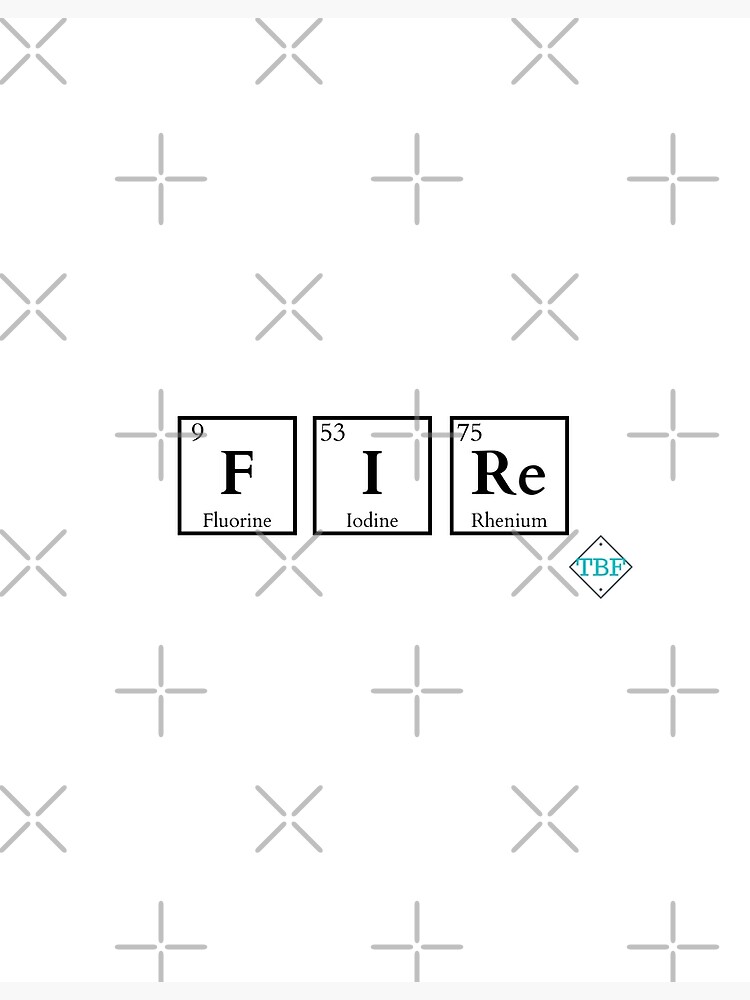 "Fire Chemistry Periodic Table Symbols Elements" Poster for Sale by