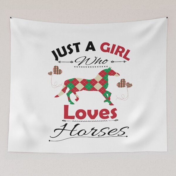 Item preview, Just A Girl Who Loves Horses designed and sold by PRINTED ..
