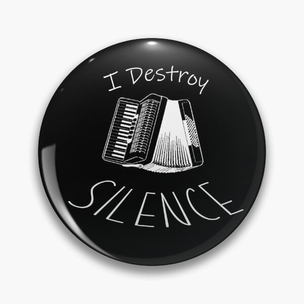 Aperçu de l'œuvre Accordion I Destroy Silence T-Shirt Accordion brands T-Shirt Music T-Shirt créée et vendue par OAPod.