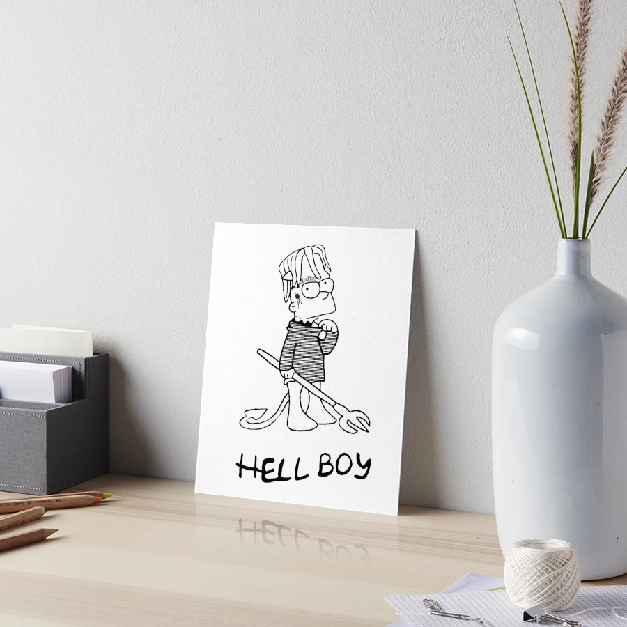 【kewpie from hell】FCRB PAPER BOY Lil peep as a hell boy artwork