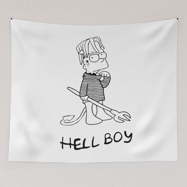 Item preview, Lil peep as a hell boy artwork designed and sold by breaker160.