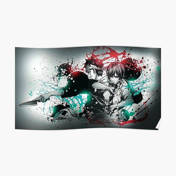 4K Erina et Soma de Food Wars Poster