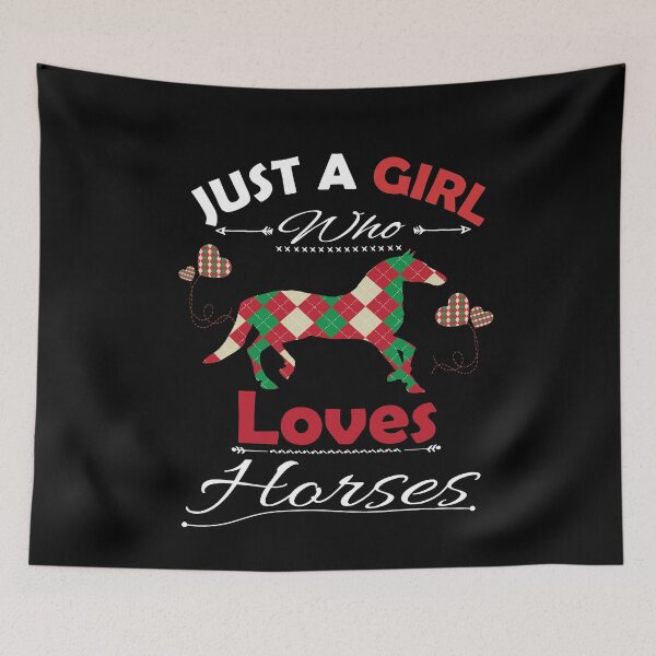 Item preview, Just A Girl Who Loves Horses designed and sold by PRINTED ..