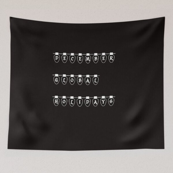 Item preview, December Global Holidays Black designed and sold by DamaliePierre.