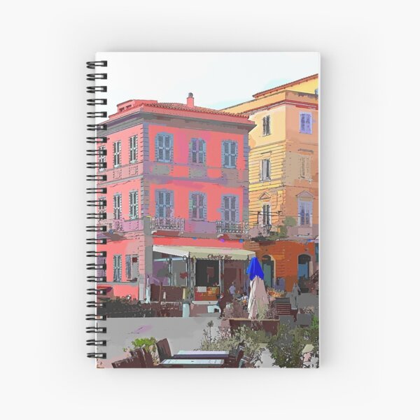 Island La Maddalena: square and building Spiral Notebook