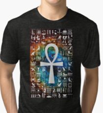 Egyptian Cross Galaxy Tri-blend T-Shirt