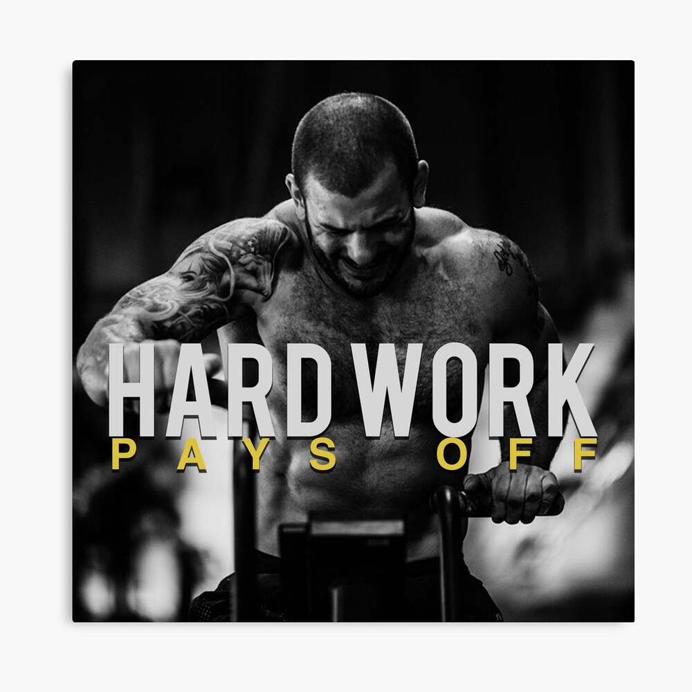 Mat Fraser Hwpo Quote Hard Work Pays Off Photographic Print By Hichemmansouri Redbubble