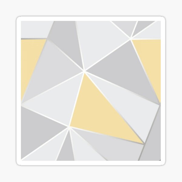 Item preview, Apex Geometric Yellow and Grey designed and sold by TextTees&More.