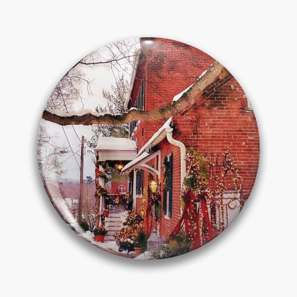 Item preview, Shepherdstown snowy street scene designed and sold by MrRainbowArt.