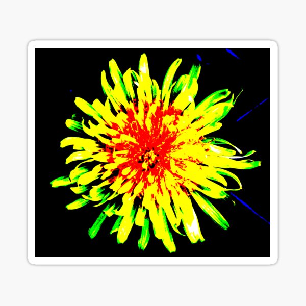 Dandelion splash Sticker