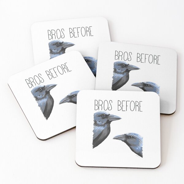 Item preview, Bros Before Crows designed and sold by LauraWolfArtist.