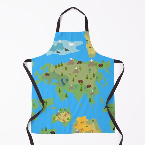 Item preview, World map pattern designed and sold by Arinom.