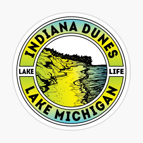 Lake Life Indiana Dunes Sticker