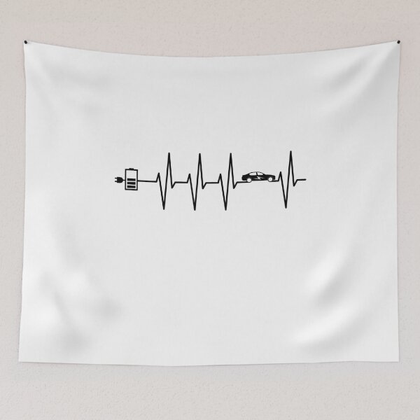 Item preview, Electric car electromobility E car heartbeat EKG designed and sold by lsvds.