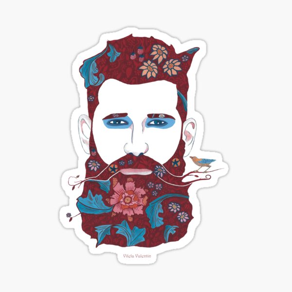 Ginger Green Man Sticker