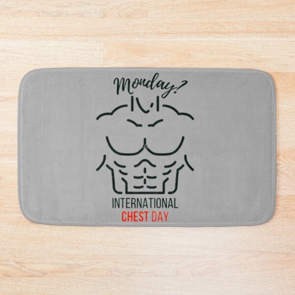Item preview, Monday international chest day. Gym bro. Workout designed and sold by soniaaseguin.