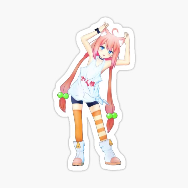 Menhera chan peeker - Peeking anime girl Sticker for Sale by giftycat