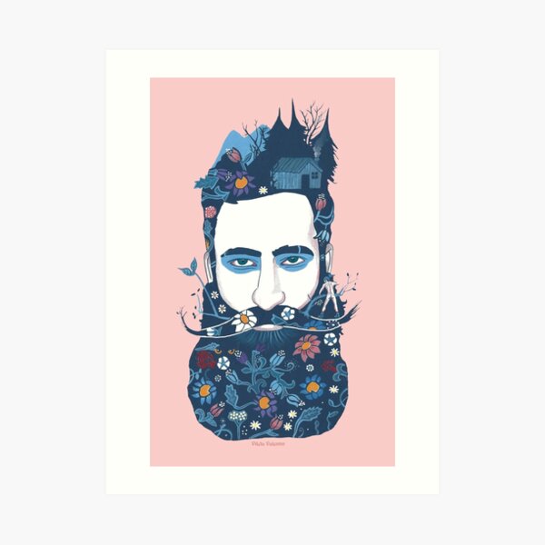 The little beard cutter Art Print