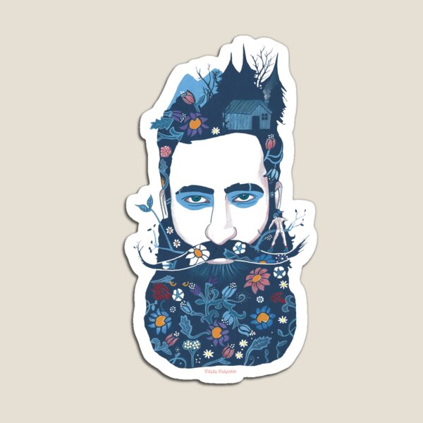 The little beard cutter Magnet