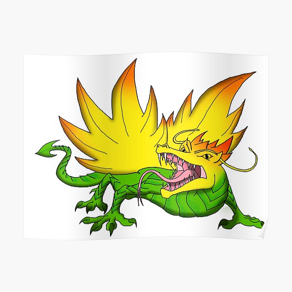 "Midnight Dragon" Poster by Spooks2020 Redbubble