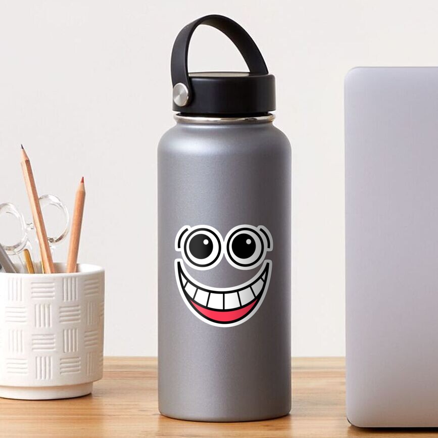 super-happy-facial-expression-sticker-by-amazingviews-redbubble