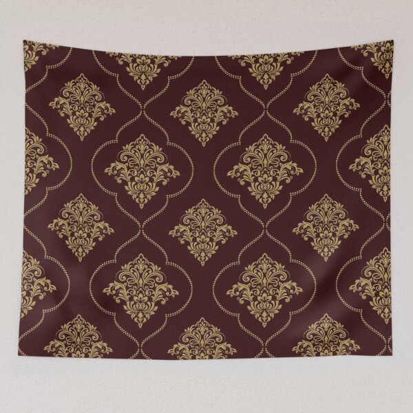 Item preview, Royalty dark red and gold carpet pattern designed and sold by astrunb5.